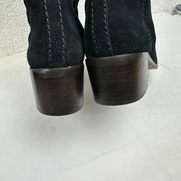 Coach Lucia Knee High Boots Black Suede Women's Size 7B